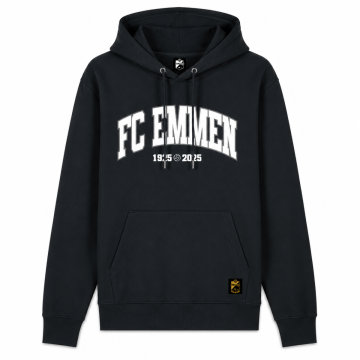FC Emmen College Hoodie Zwart
