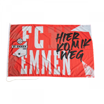 FC Emmen Vlag - Hier kom ik Weg 